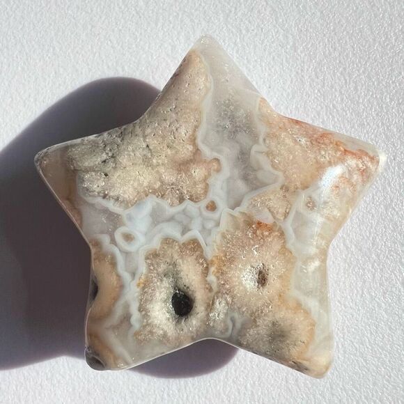 Flower Agate Star‎ Carving (7) - Picture 7 of 10